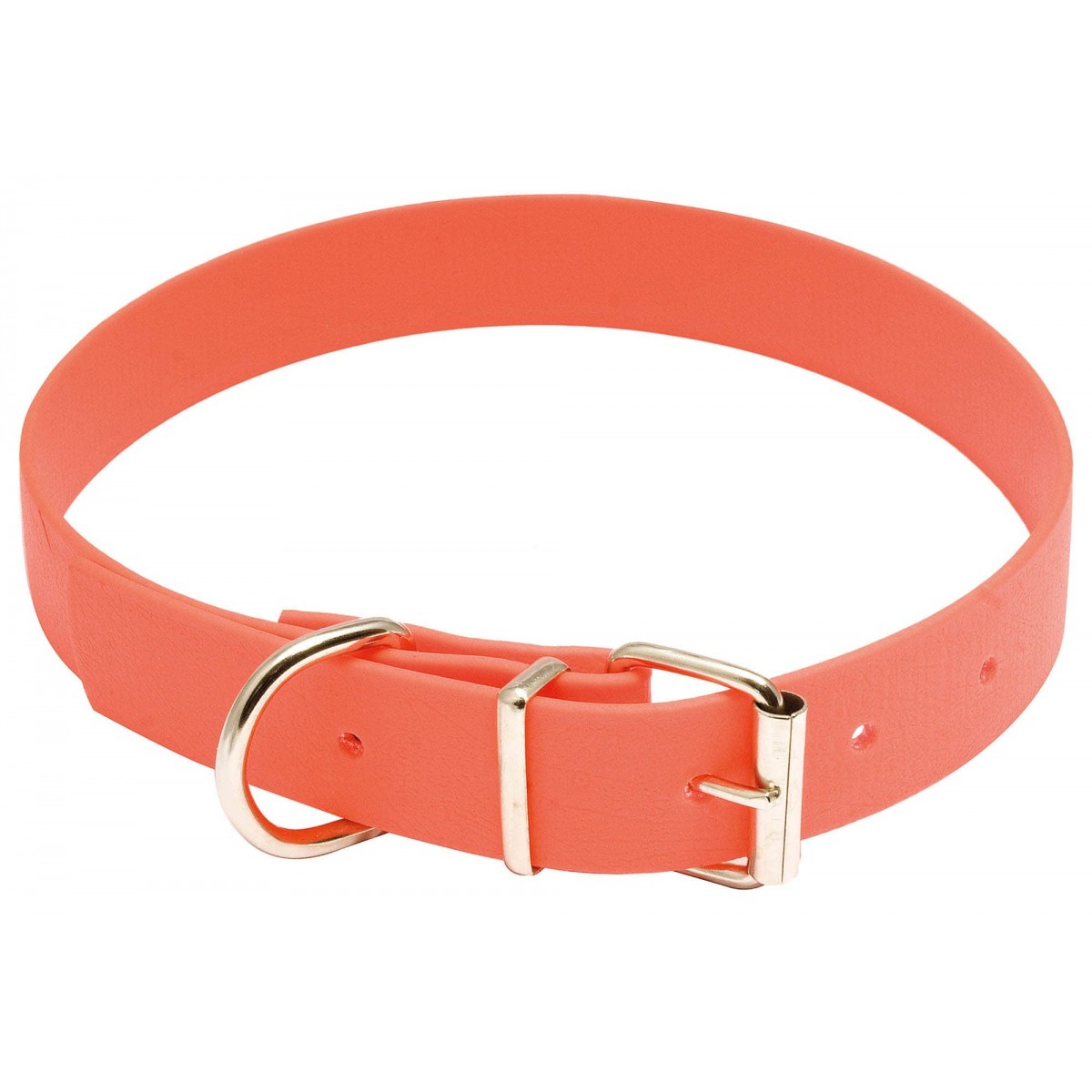 COLLIER BIOTHANE ORANGE FLUO 13mm X 40cm