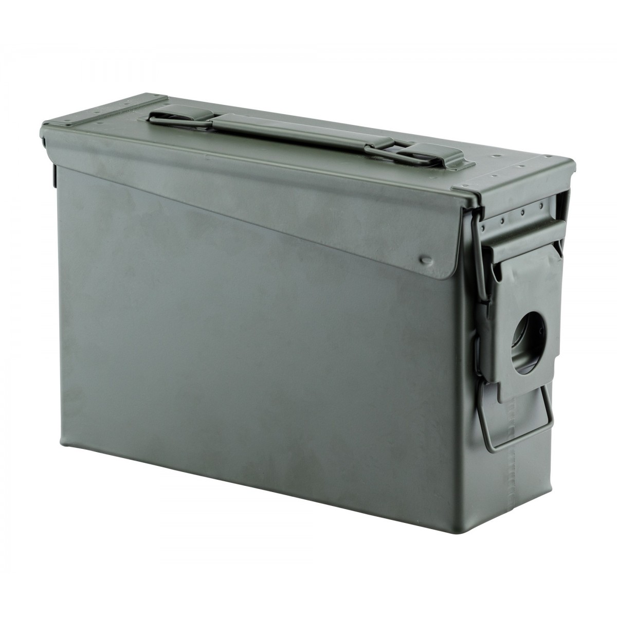 CAISSE MUNITION METAL CAL.30 OLIVE DIM. INT 25.5X9X16.8cm (x8)