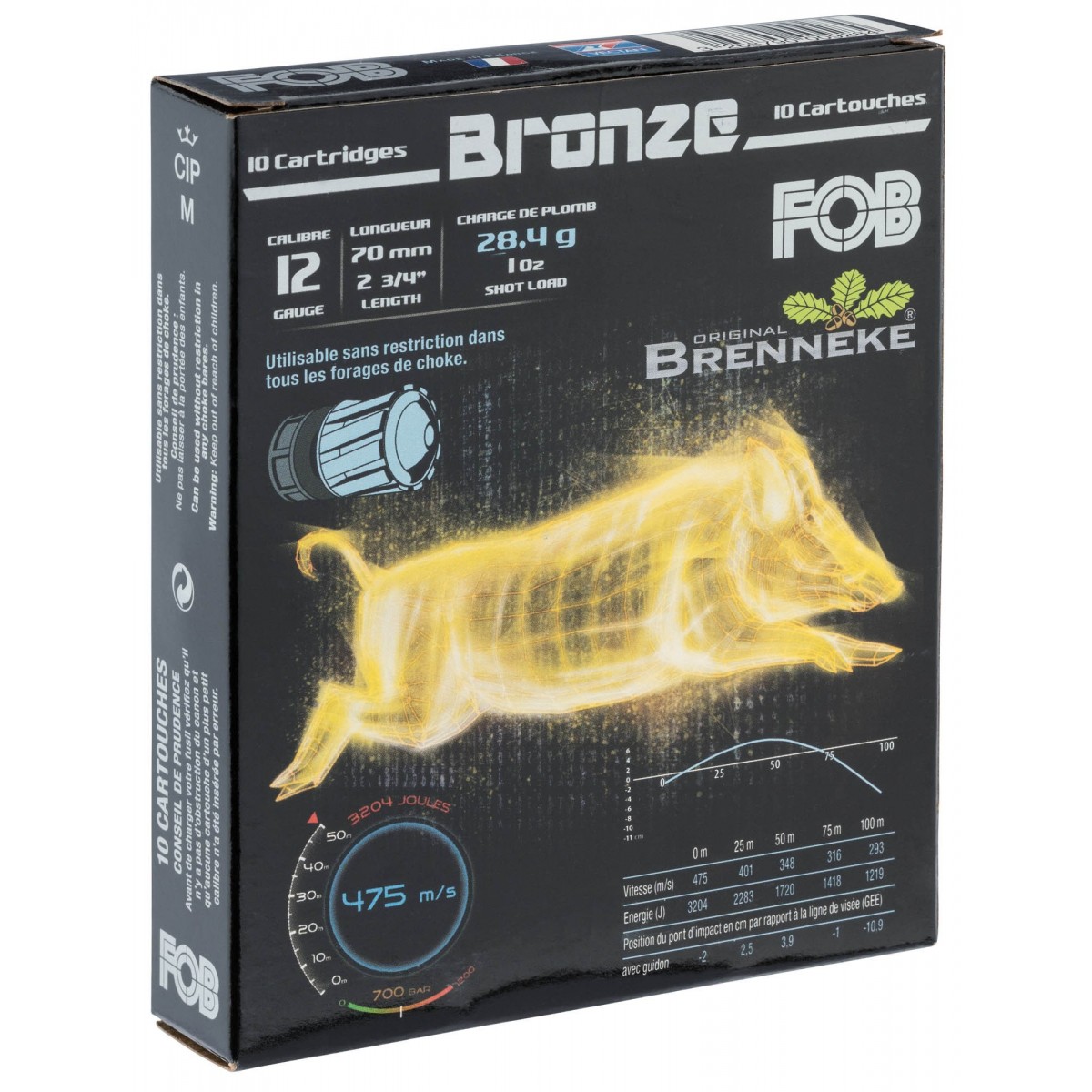 FOB BRONZE  BRENNEKE 28.4  12/70 BTE DE 10