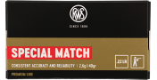 CARTOUCHES RWS SPECIAL MATCH CAL 22LR 40GR