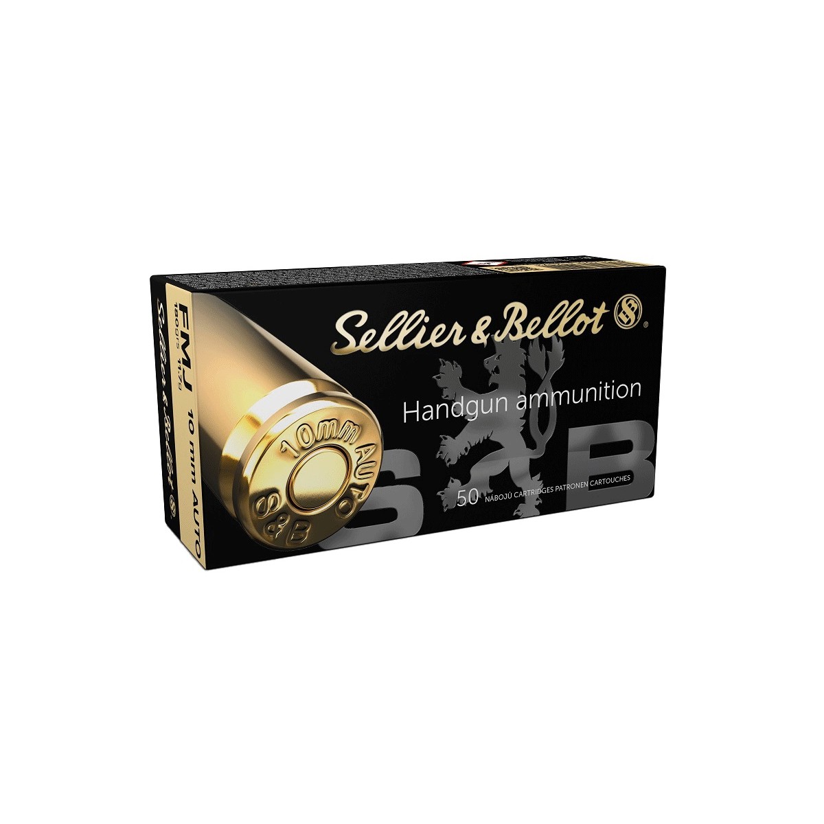 CARTOUCHES SELLIER BELLOT 10MM AUTO FMJ 180GR/11,7G