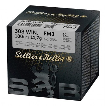 CARTOUCHES SB 308 WINCHESTER FMJ 11,7GR X50