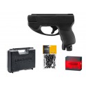 PACK PISTOLET DE DEFENSE T4E TP50C CAL. .50 NOIR DAO 4CPS + 100 BILLES, BOITE 10 CART. CO2 8G& MALLETTE 11J