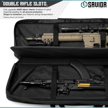 HOUSSE SAVIOR URBAN WARFARE 55" DOUBLE RIFLE NOIR