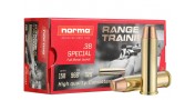 CARTOUCHES NORMA RANGE TRAINING CAL 38 SPECIAL 158GR FMJ