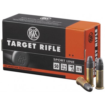 BOITE DE 50 CARTOUCHES RWS TARGET RIFLE 22LR