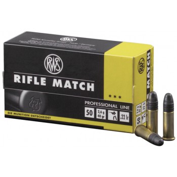 BOITE DE 50 CARTOUCHES RWS RIFLE MATCH 22LR