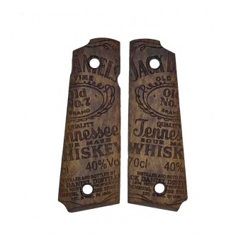 Plaquettes bois 1911 Jack Daniels