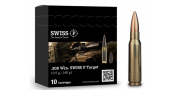 CARTOUCHE SWISS P .308WIN 168GR  TARGET BTHP BOITE DE 10