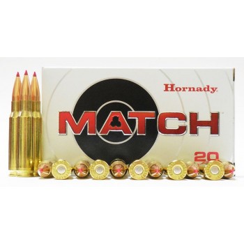 Cartouches Hornady match cal 308win 168gr ELD x20