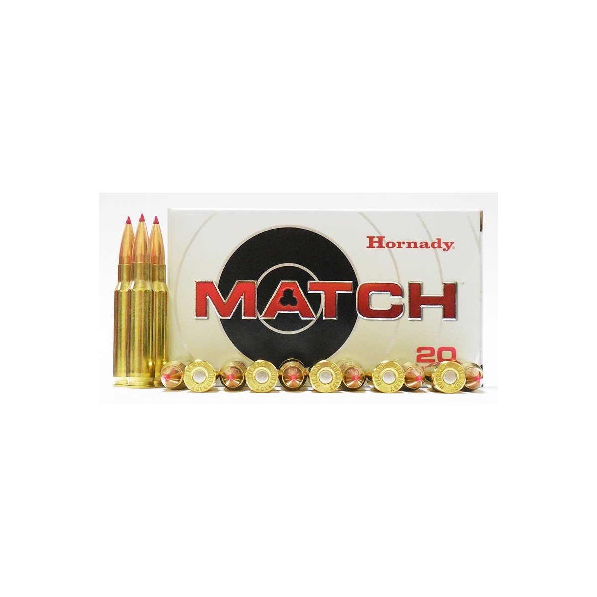 Cartouches Hornady match cal 308win 168gr ELD x20