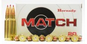 Cartouches Hornady match cal 308win 168gr ELD x20