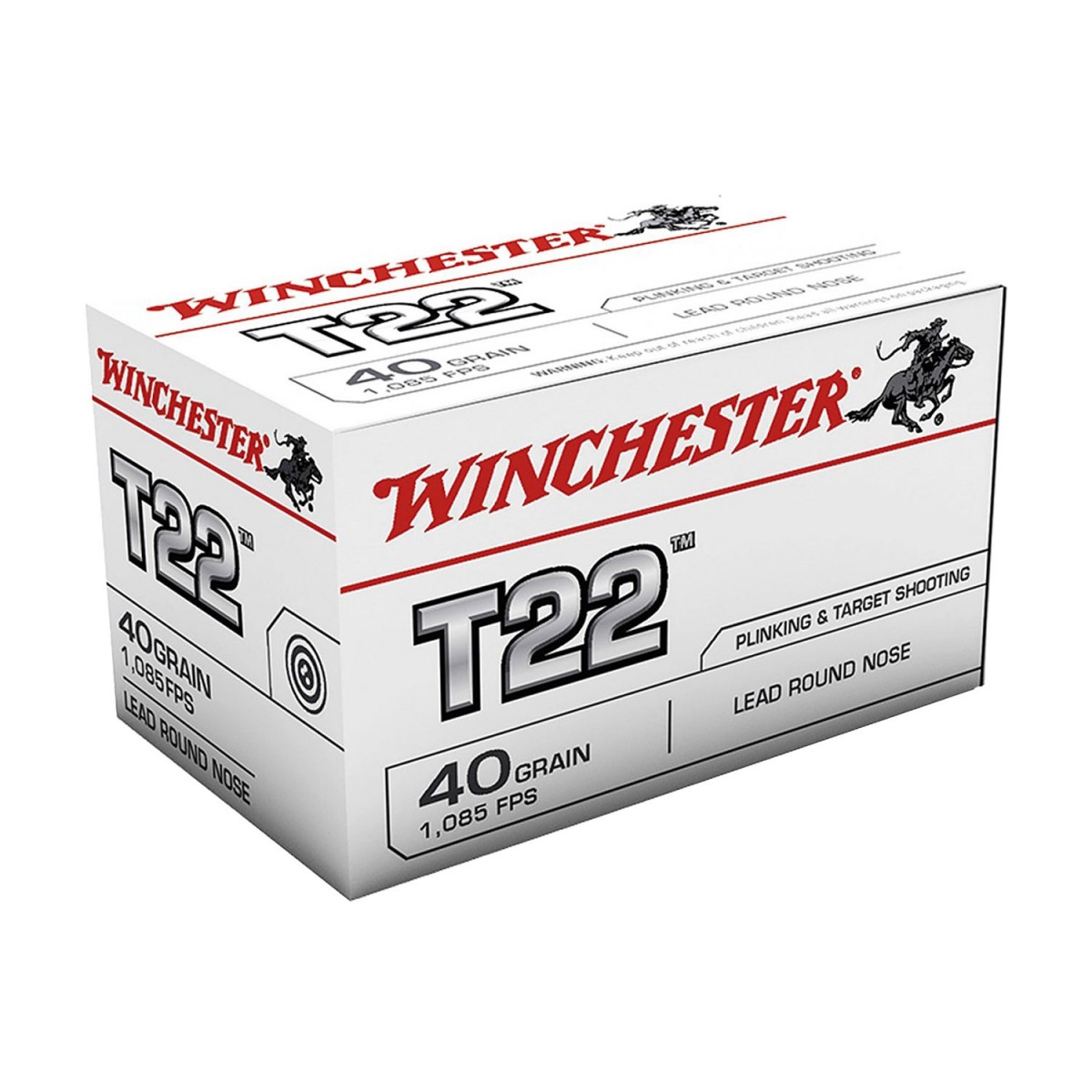 CARTOUCHES Winchester T22 40gr LRN cal 22LR