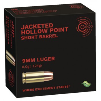 CAL 9 MM PARA - JACKETED HOLLOW POINT - 124GR